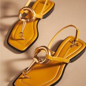 Jeffrey Campbell Matala Sandals Dark Yellow- Women’s Size 9